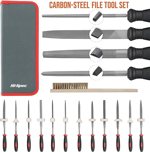Kit completo de limas para trabajo con metales