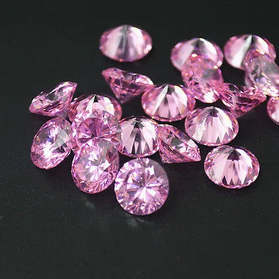 Circón suizo rosado/ varios diámetros