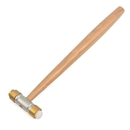 Martillo de bronce con cabeza plana y nylon - Grande